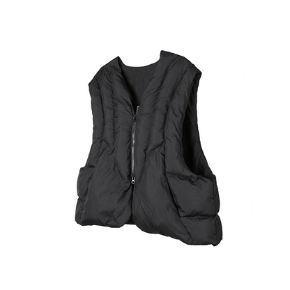 Line Vest 輪廓分割 線條 馬甲 棉服 背心